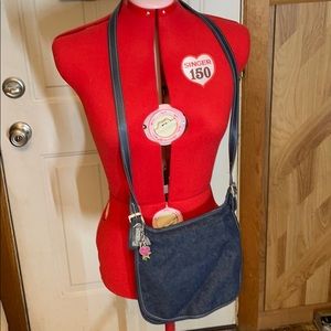 Coach Crossbody Denim with Coach Keychain